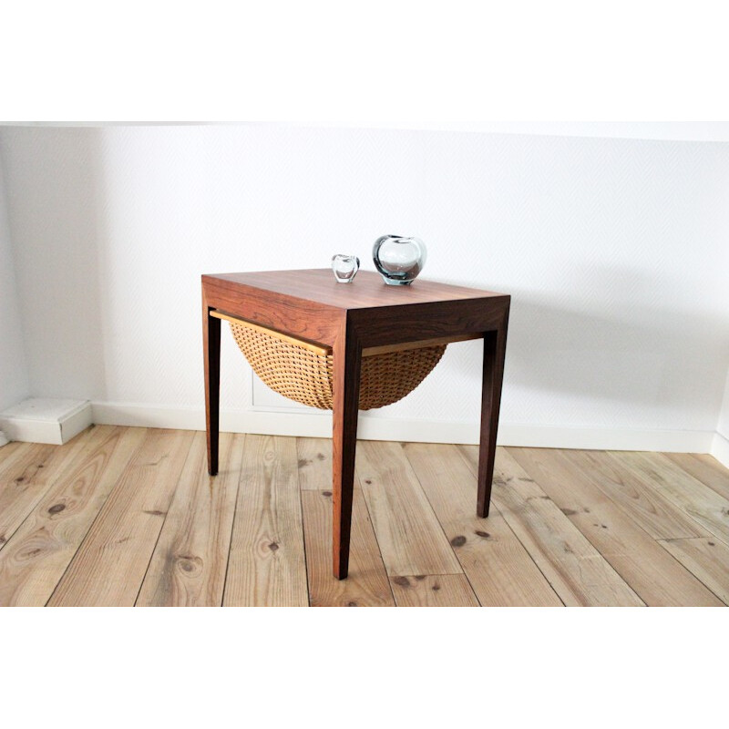 Haslev side table in Rio rosewood, Severin HANSEN - 1960s