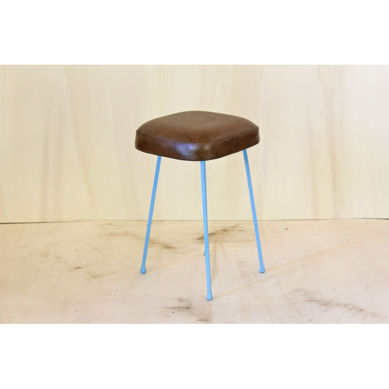 Set of two vintage low stools 1960