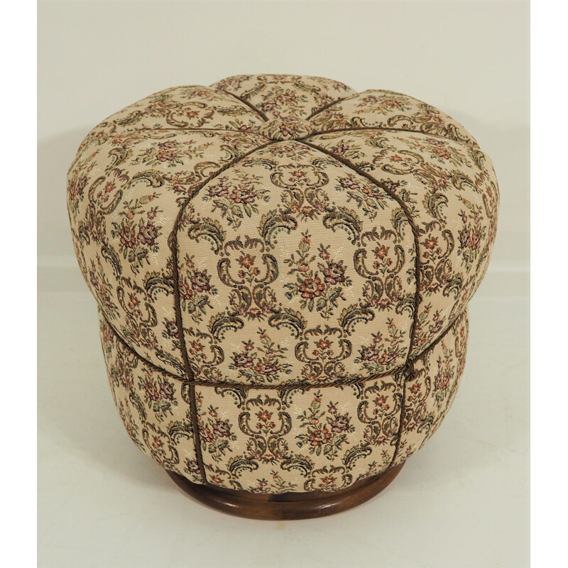 Vintage pouf Art Deco