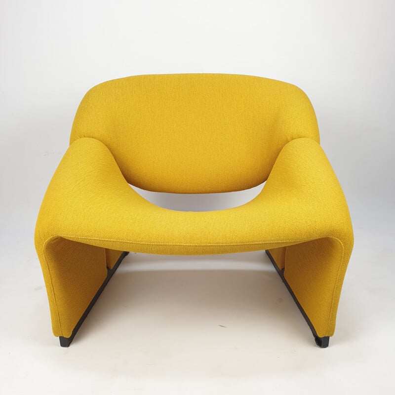 Fauteuil jaune Artifort  Groovy Vintage Model F580 de Pierre Paulin, 1966