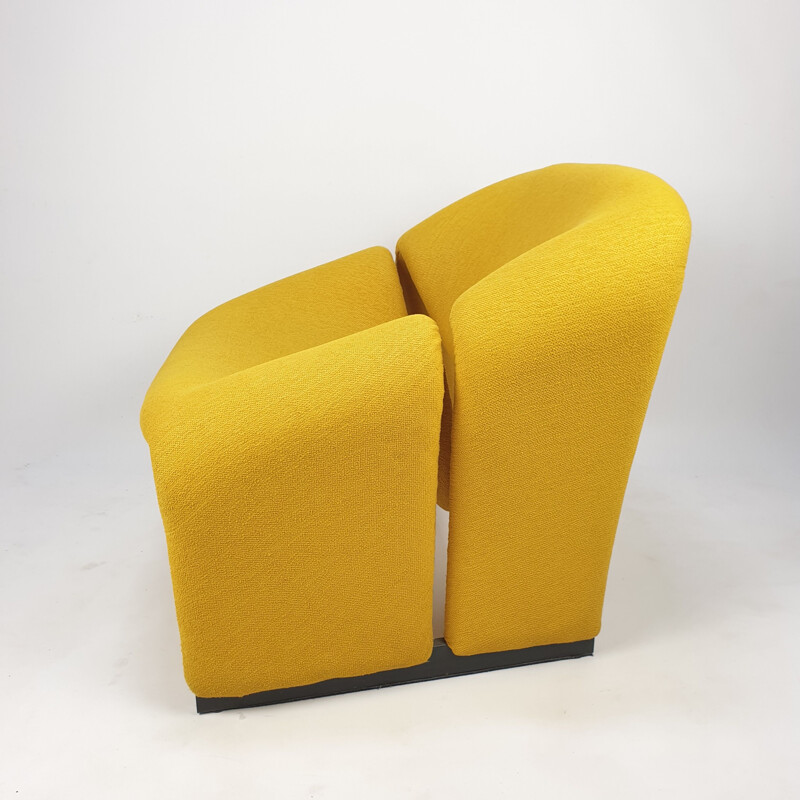 Artifort Groovy Vintage Yellow Armchair Model F580 by Pierre Paulin, 1966