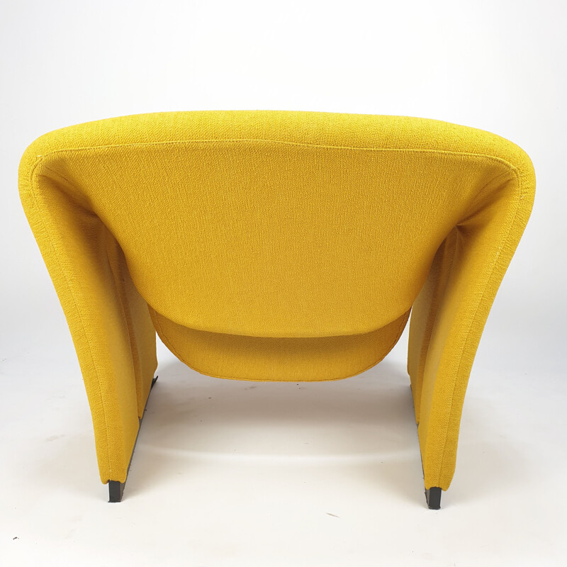 Artifort Groovy Vintage Yellow Armchair Model F580 by Pierre Paulin, 1966