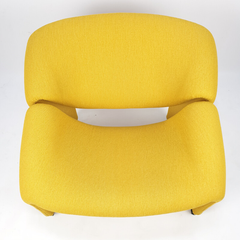 Artifort Groovy Vintage Yellow Armchair Model F580 by Pierre Paulin, 1966