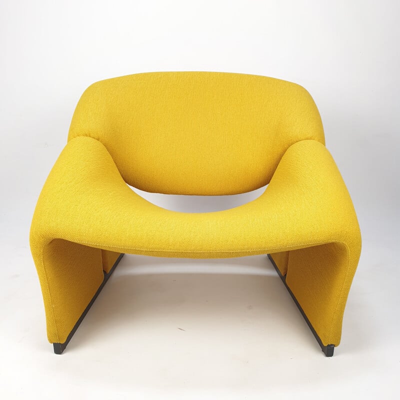 Artifort Groovy Vintage Yellow Armchair Model F580 by Pierre Paulin, 1966