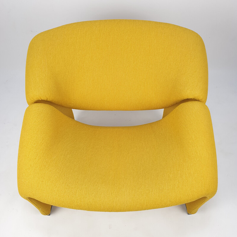 Artifort Groovy Vintage Yellow Armchair Model F580 by Pierre Paulin, 1966