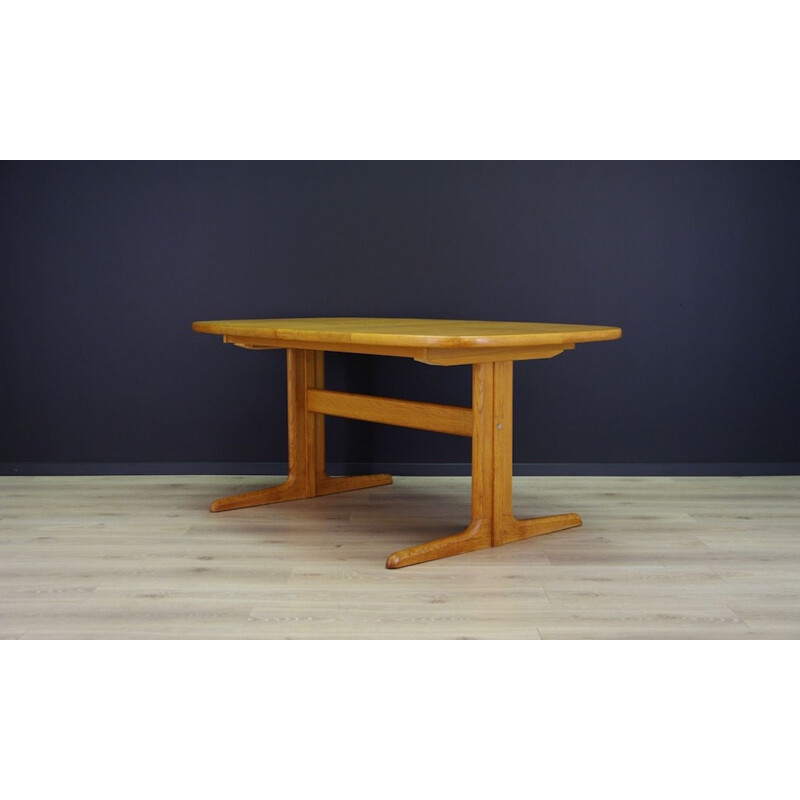 Vintage dining table in ash, Scandinavia, 1970	