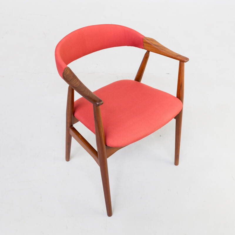 Vintage cowhorn chair for Farstrup Th. Harlev 1960