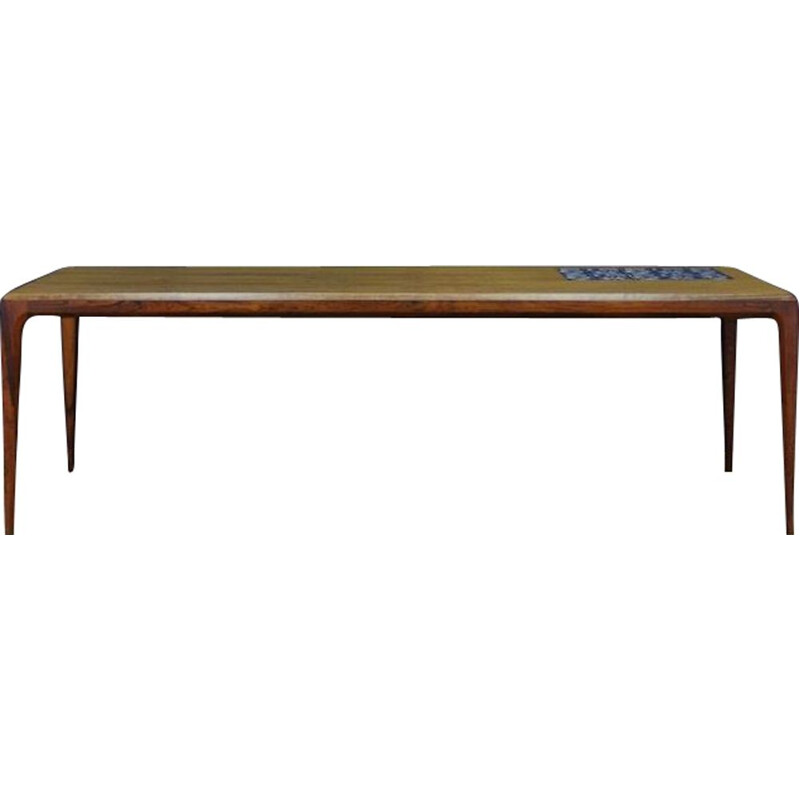 Vintage coffee table in rosewood by Johannes Andersen, Denmark 1960