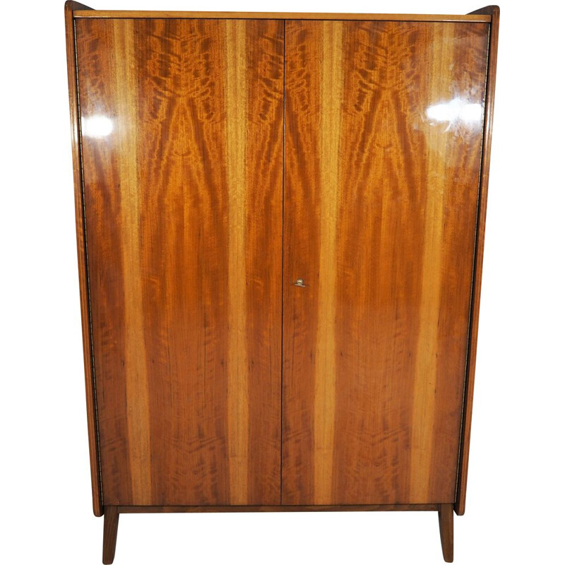  Vintage Walnut Wardrobe by Tatra, 1970 