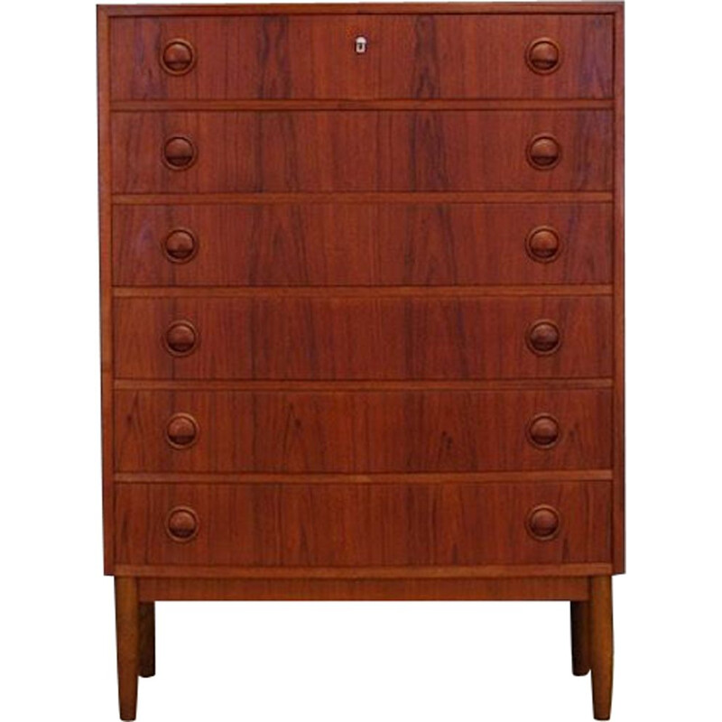 Vintage teak chest of drawers by Kai Kristiansen 1960