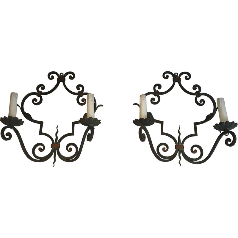 Pair of vintage sconces 1950