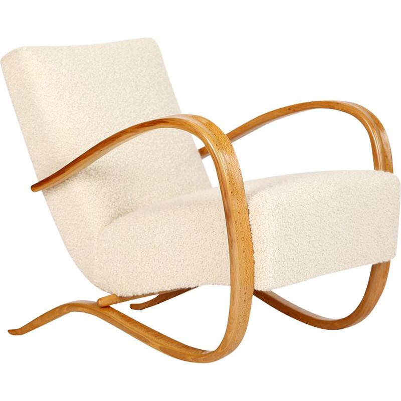 Vintage Streamline Chair by Jindrich Halabala for Spojene UP Zavody 1930