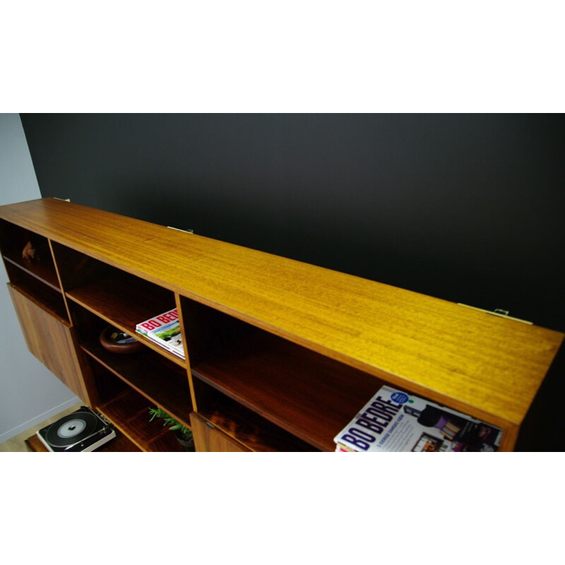 Vintage wall system by Ib Kofod Larsen in rosewood 1960