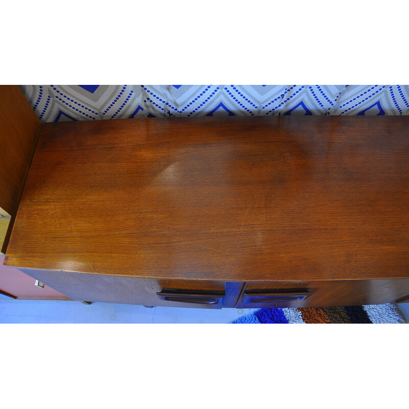 Vintage sideboard in teak 2 doors English 1970s