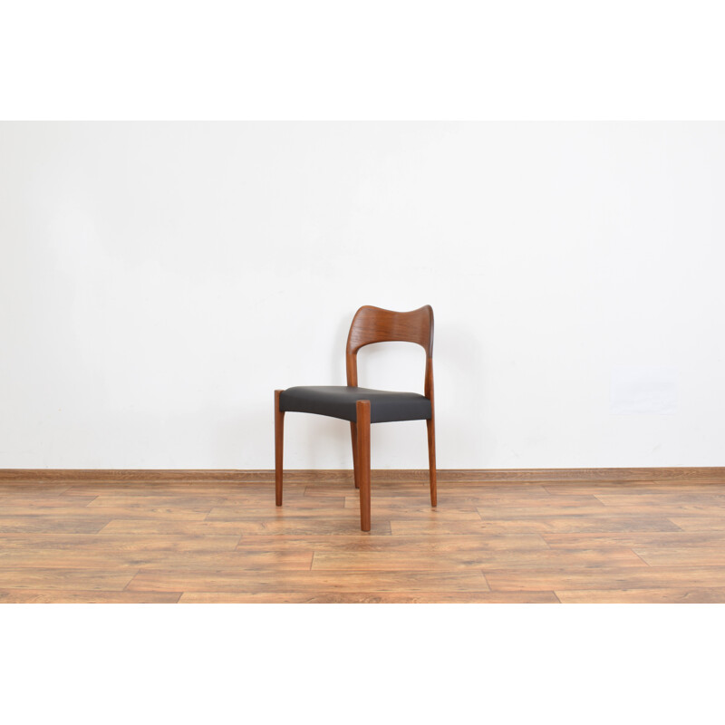 Set of 4 Mid-Century Teak Dining Chairs by Arne Hovmand-Olsen for Mogens Kold, 1960s