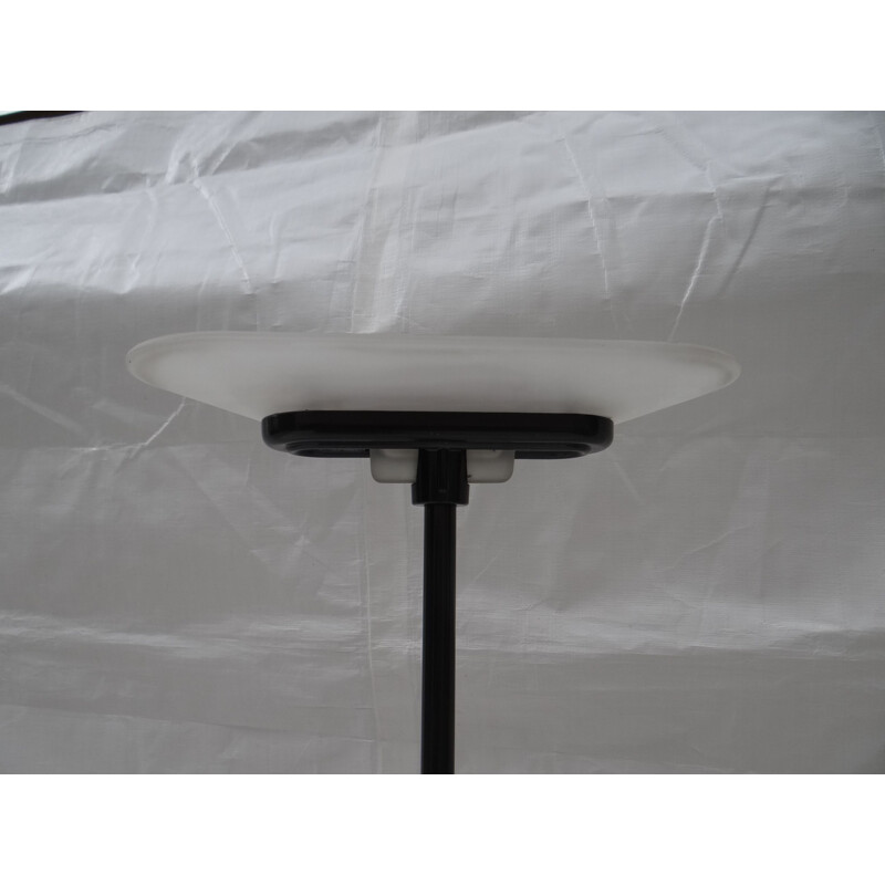 Vintage white floor lamp by Perry King Santiago Miranda and Gianluigi Arnaldi Italian 1978