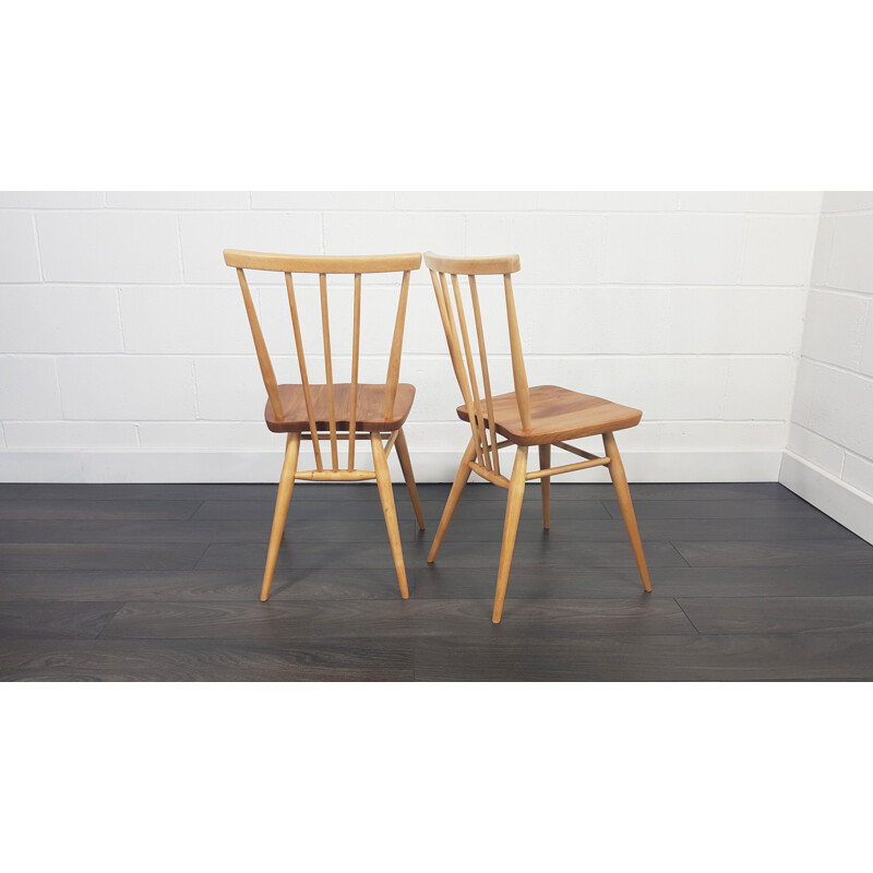 Set of 2 vintage Ercol Windsor Dining Chairs 1960s