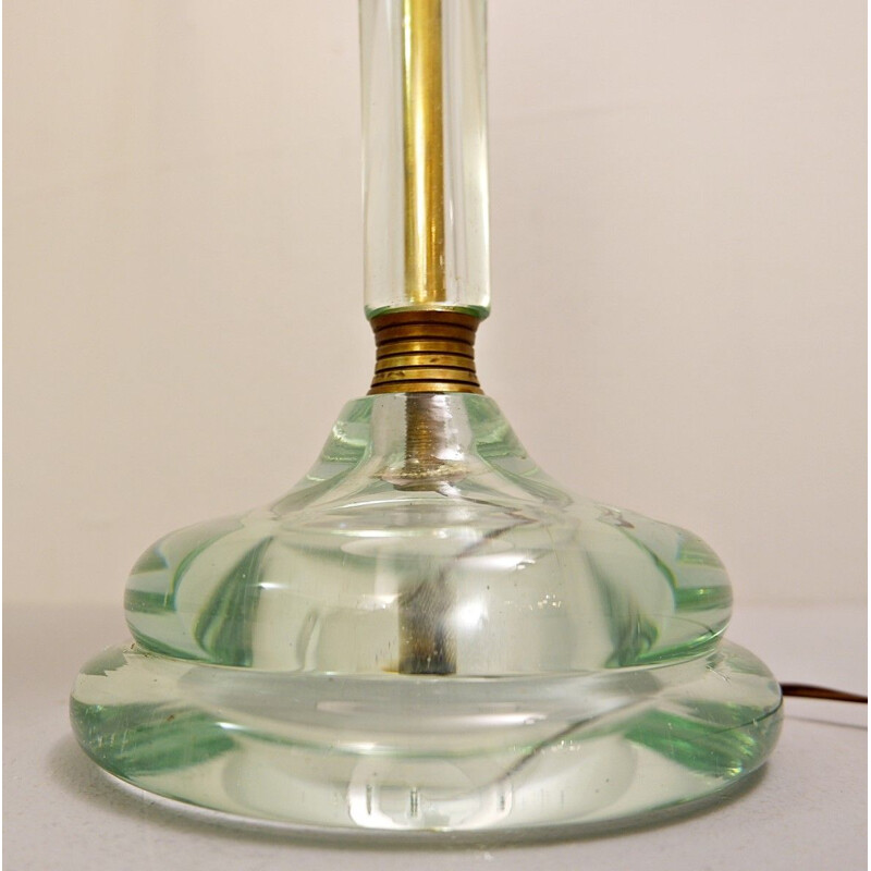 Vintage Seguso Glass Desk Lamp 1940s