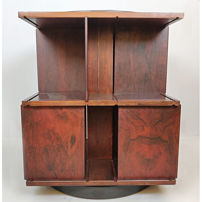 Vintage Gianfranco Frattini revolving modular bookcase Circa 1963