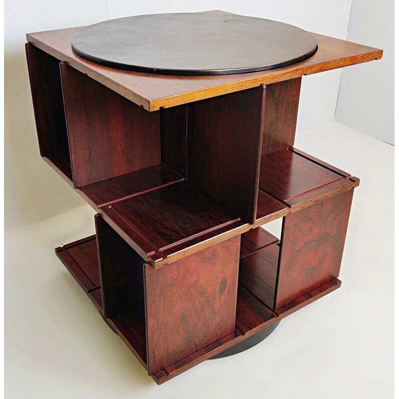 Vintage Gianfranco Frattini revolving modular bookcase Circa 1963