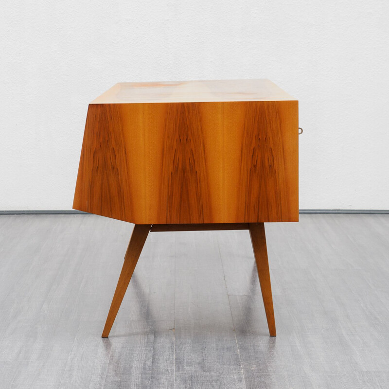 Vintage Franz Ehrlich walnut desk Germany 1960