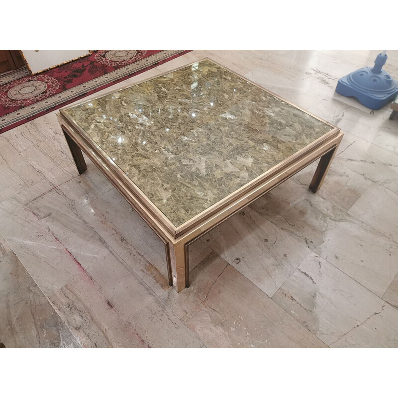 Romeo Rega vintage brass coffee table