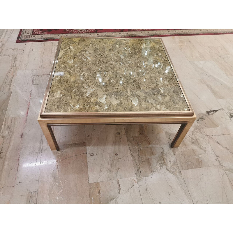 Romeo Rega vintage brass coffee table