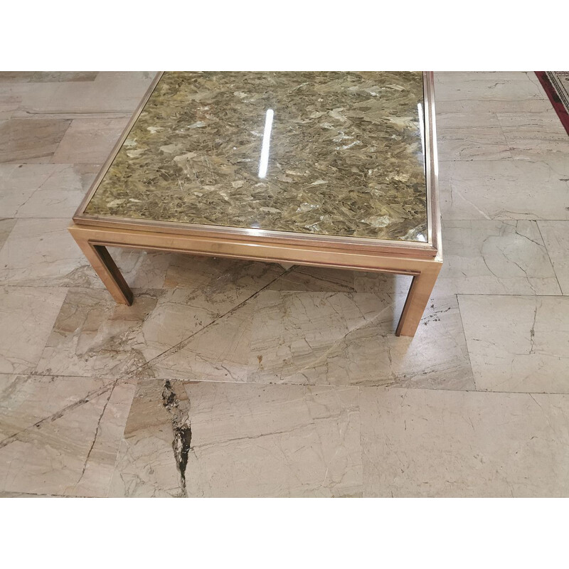 Romeo Rega vintage brass coffee table