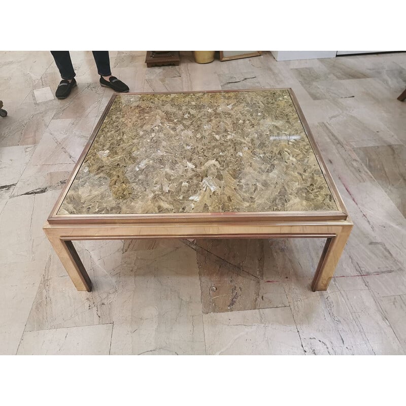 Romeo Rega vintage brass coffee table