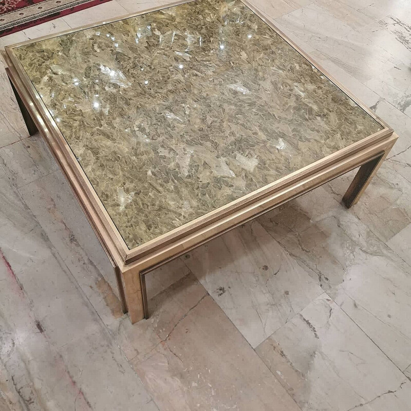 Romeo Rega vintage brass coffee table