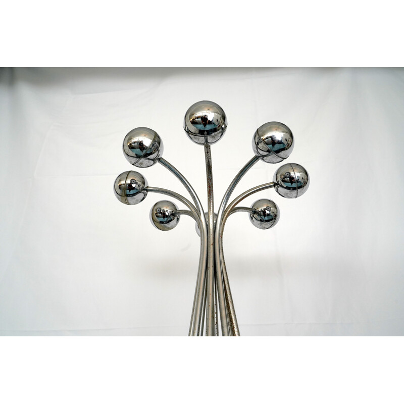 Vintage chrome clothes hangers by Reggiani Italy 1970s