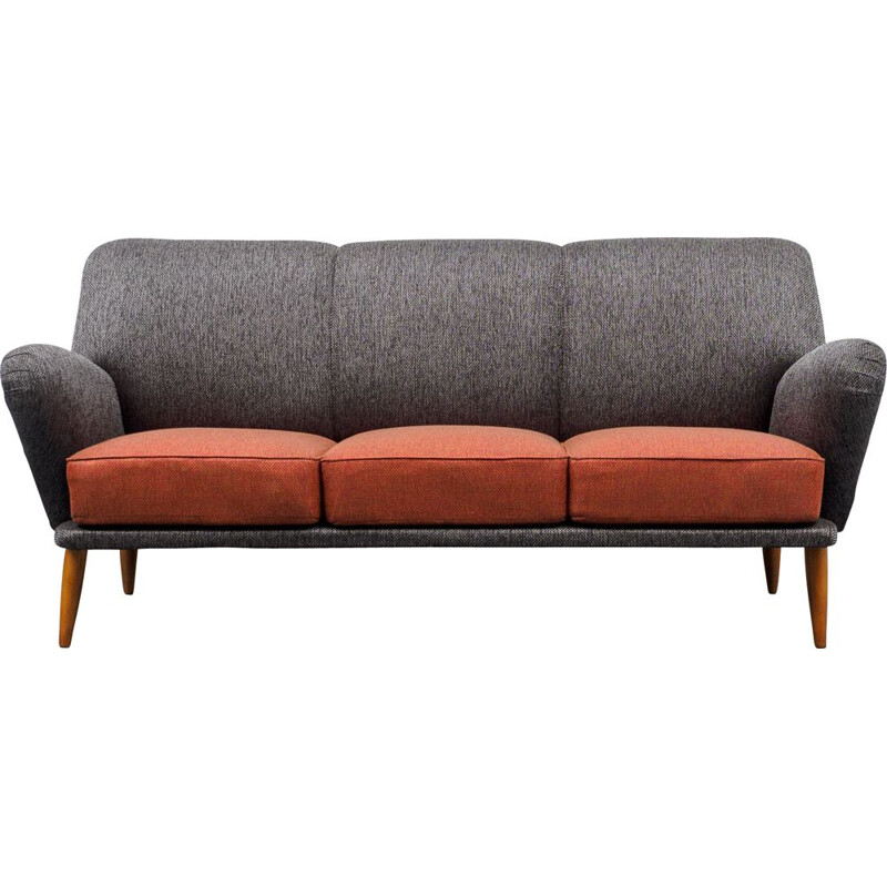 Vintage cocktail sofa, 3-seater 1950s