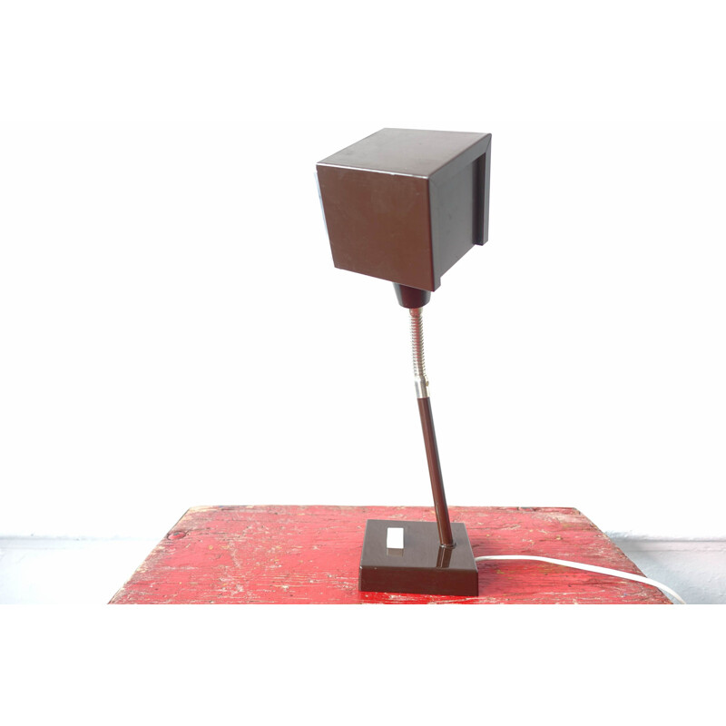 Vintage The Cube Metal Desk Lamp by Hans-Agne Jakobsson for Elidus 1970s