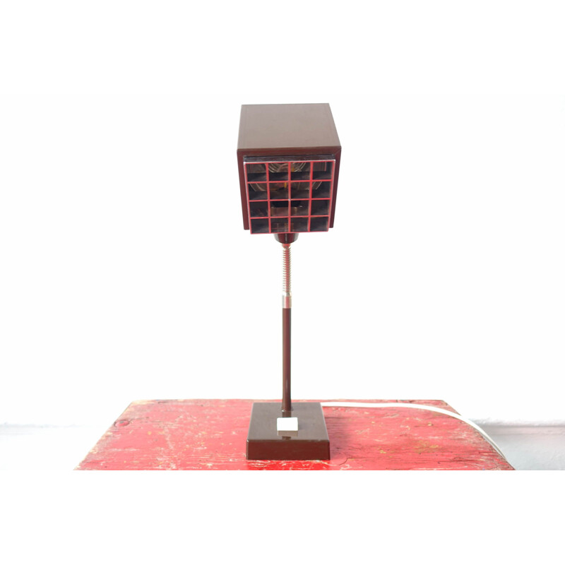 Vintage The Cube Metal Desk Lamp by Hans-Agne Jakobsson for Elidus 1970s