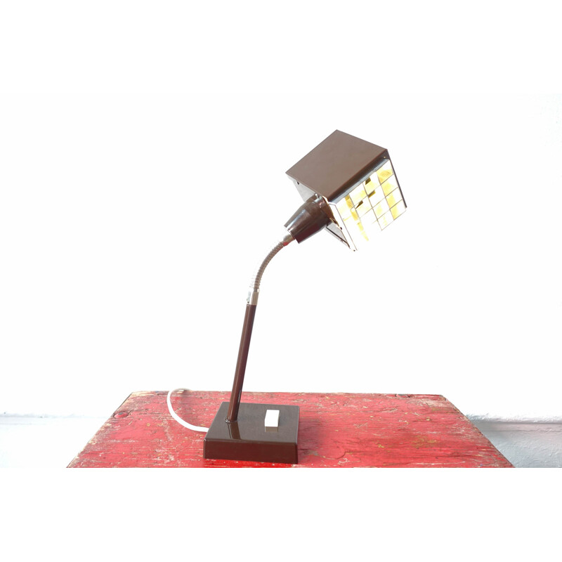 Vintage The Cube Metal Desk Lamp by Hans-Agne Jakobsson for Elidus 1970s