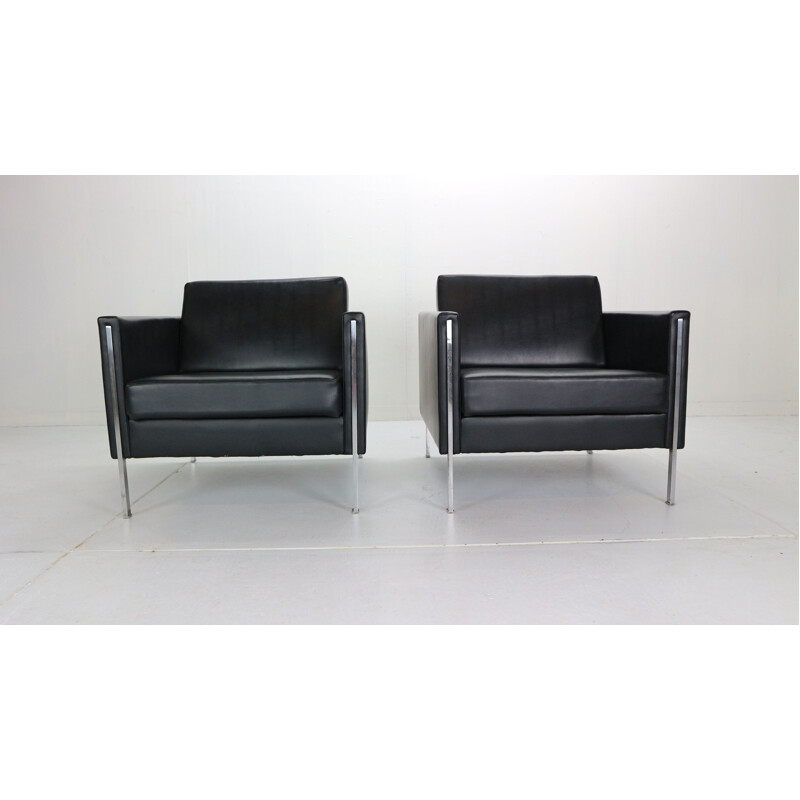Pair of vintage Club chairs "442" by Pierre Paulin for Artifort. 1962
