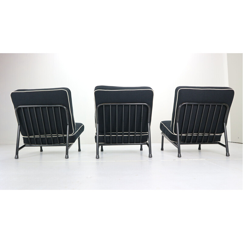 Lot de 3 Easy Chairs vintage '013' pour DUX Artifort, Alf Svensson 1950