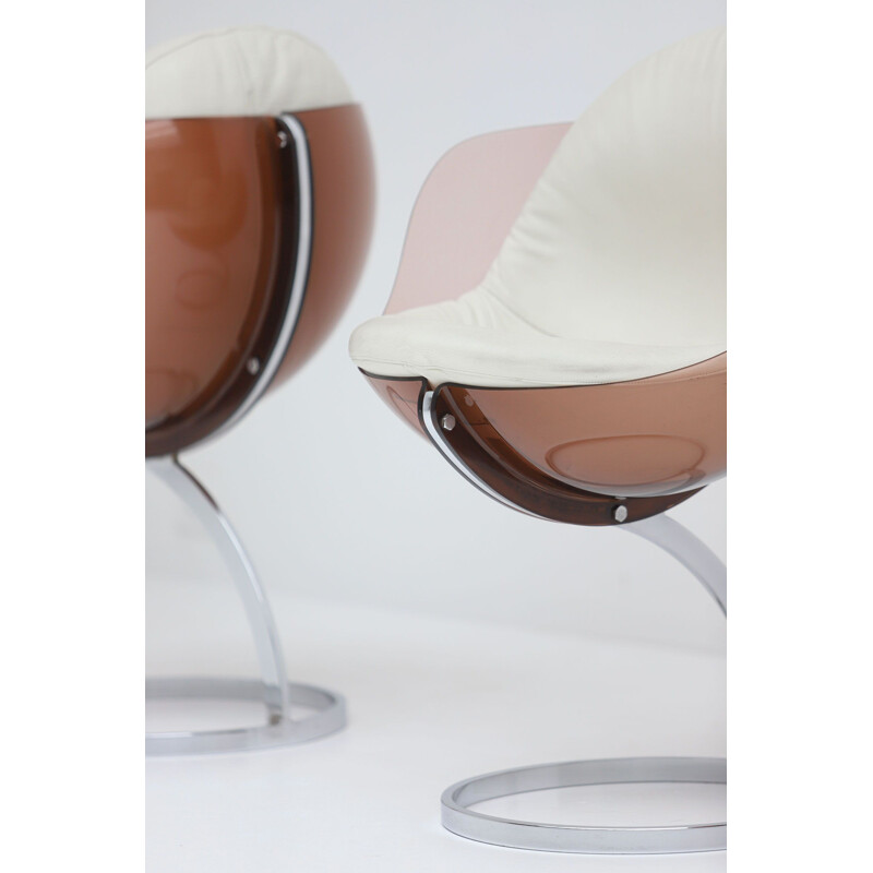 Set of 5 vintage Sphere dining chairs by Boris Tabacoff for Mobilier Modulaire Moderne 1971