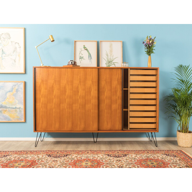 Vintage Highboard cherry Germany 1950Ss