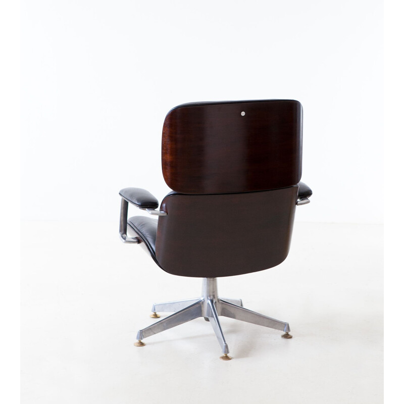 Vintage Executive Swivel Chair by Ico Parisi for MiM Roma Italy