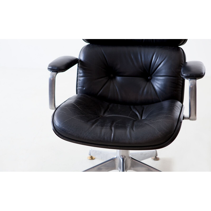 Vintage Executive Swivel Chair by Ico Parisi for MiM Roma Italy