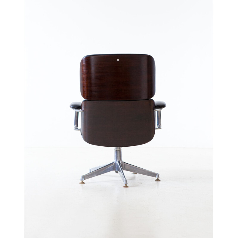 Vintage Executive Swivel Chair by Ico Parisi for MiM Roma Italy