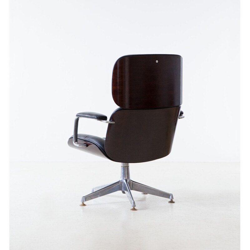 Vintage Executive Swivel Chair by Ico Parisi for MiM Roma Italy