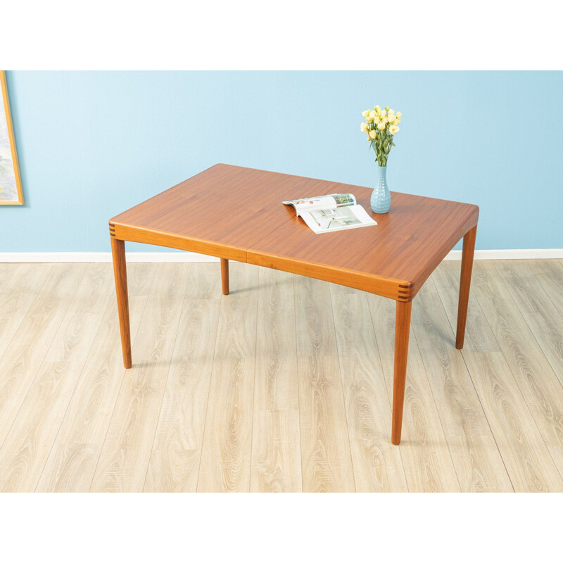 Vintage teak dining table  by H.W. Klein for Bramin 1960s