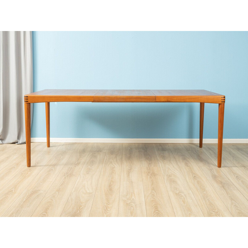 Vintage teak dining table  by H.W. Klein for Bramin 1960s