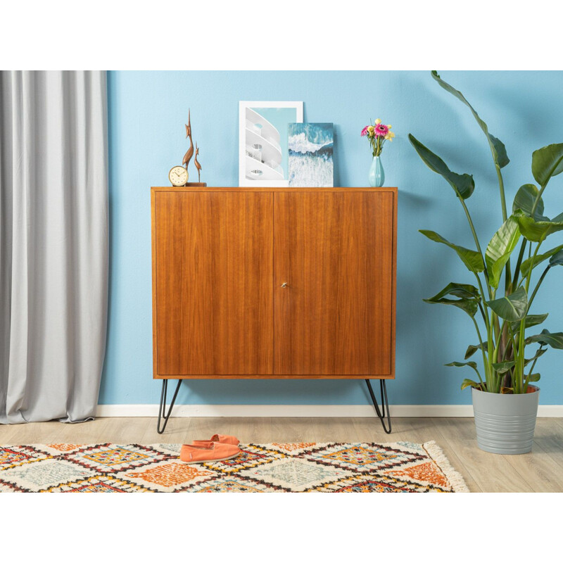 Vintage Shoe cabinet Oldenburger Möbelwerkstätten walnut Germany 1960s