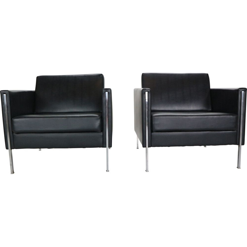 Pair of vintage Club chairs "442" by Pierre Paulin for Artifort. 1962