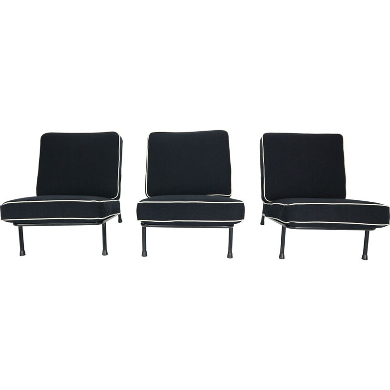 Lot de 3 Easy Chairs vintage '013' pour DUX Artifort, Alf Svensson 1950
