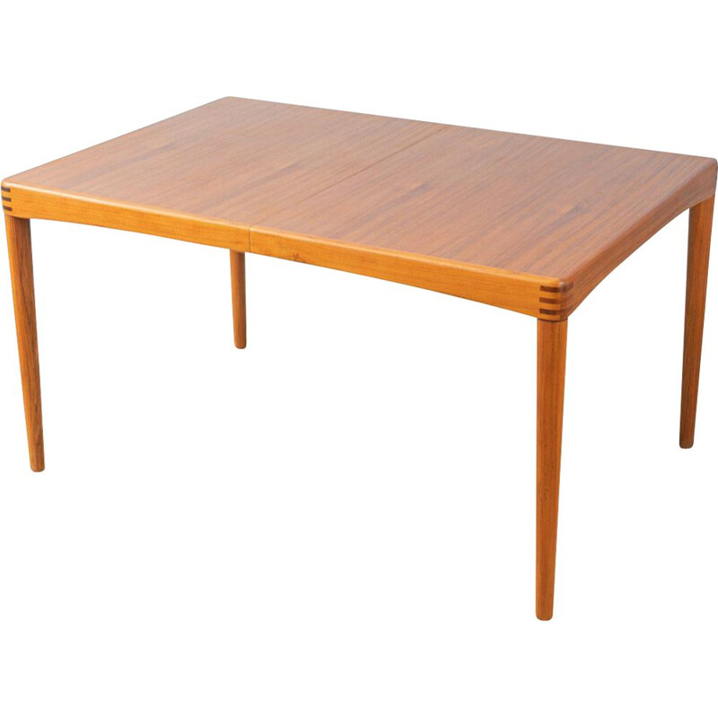 Vintage teak dining table  by H.W. Klein for Bramin 1960s