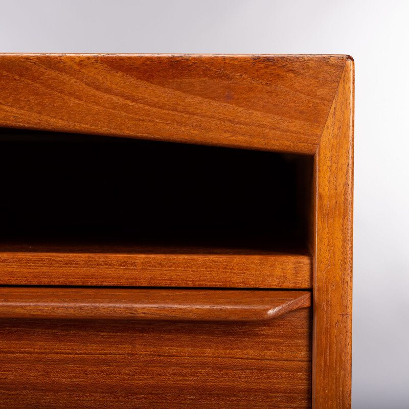 Vintage Teak Free Standing Desk by Valdermar Mortensen, Denmark, 1960